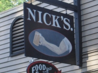 Nick's bar near Lake Sebago, Maine