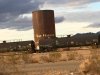 Tem Freedom water tower tag near Rice, CA Shoe Fence