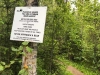 Quality Creek Falls Trail Bear Warning Sign