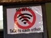 Skagway Brewery No Wifi Notice