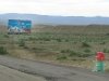 Trash Can at Utah Border Sign