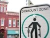 Downtown Fort Collins CO Dismount Zone
