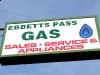 Ebbets Pass gas Sign Arnold California