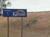 Kansas State Line Border Sign