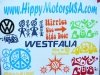 Fun Car and RV Stickers from HippyMotorsUSA.com