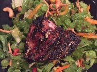 Grilled Tuna on Asian Salad