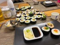 Homemade Sushi Dinner
