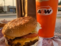 A&W Beyond Meat Burger, Burns Lake, BC