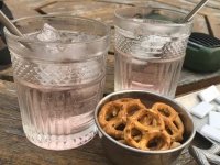 Happy Hour, McBride BC - Angostora Tonic and Dominoes
