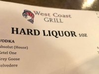 West Coast Grill Well Liquor, Nelson BC