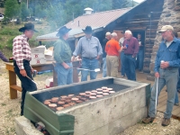 Friday is Burger Night for guests at Vickers Ranch