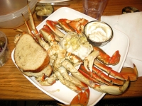Fresh cracked crab dinner in Dungeness