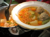 Los Agredanos Homemade Albondigas Soup