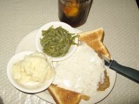 Chicken fried Steak at Maxines on Main Basrtop Texas