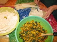 Making Indian Curry Flavor Tamales