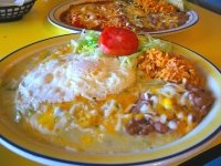 Best Enchiladas Verde y Roja at Pepper Pot in Hatch, New Mexico