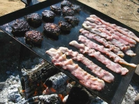 Campfire Slabs of Bacon at Slab City