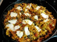 Baked Fusilli with Greens