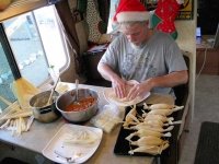 Homemade Green Chile Tamales in RV