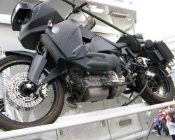 Track Turbo Diesel Motorcycle on KiraVan Expedition Vehicle