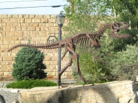 Downtown Thermopolis, WY Dinosaur Art Statue