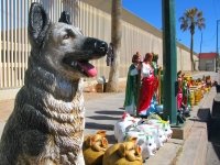 Jesus and Jerry Statues Agua Prieta Mexico