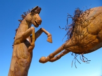 Galleta Meadows Horse Sculpture Borrego Springs