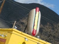 Big Hot Dog at Jimmy's in Bisbee Arizona
