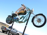 Terlingua Texas Junk Art Dead Biker Sculpture