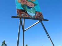 Largest Monet Replica on Giant Easel in Goodland, KS
