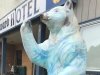Stewart BC King Edward Hotel Welcome Bear