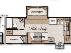 Northwood Arctic Fox 275B Floorplan