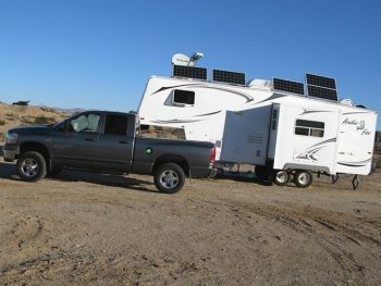 RV Solar Power Arctic Fox Fifth Wheel