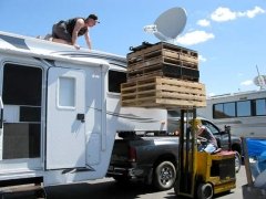 RV Datasat 840 Satellite Internet Dish Installation