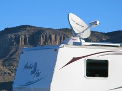 BLM Boondocking with RVDataSat Satellite Internet at Basin and Range Monument