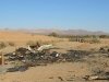 Slab City Burnt Out Trailer Debris