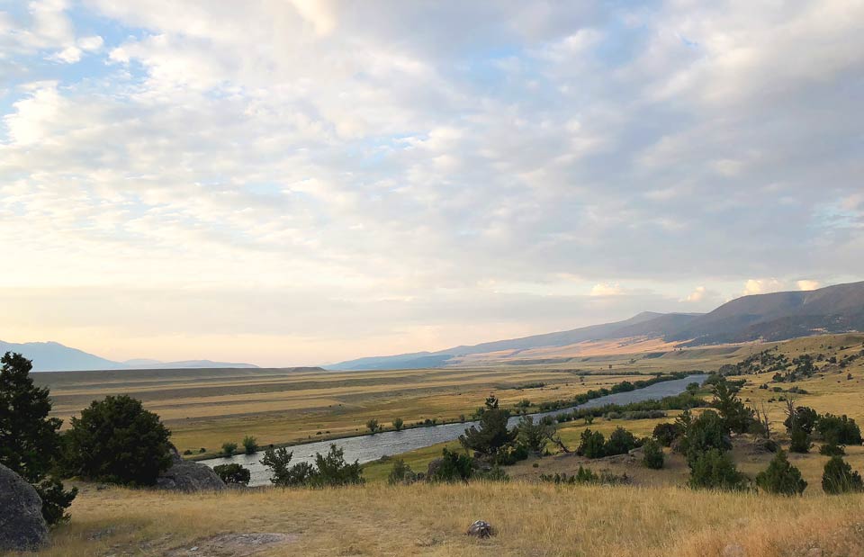 The Madison River Valley, Montana.