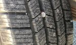 New tire punctured. Free repair at Les Schwab.