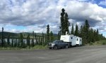 Free Alaska Highway Boondocking at Helen Lake Rest Stop