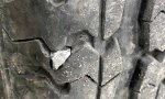 Flat Tire on Cassiar Stewart Highway near Good Hope Lake