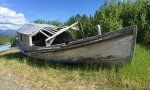 Old Boat at Burwash Landing Resort, Yukon Territory