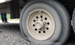Broken Leaf Spring Flat Tire on Alcan Highway