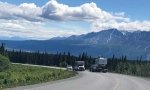 Alcan Trailer Tow Near Destruction Bay, YT