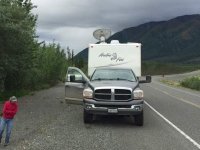 Alcan Trailer Tow Near Destruction Bay, YT