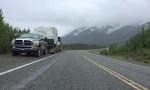 Alcan Trailer Tow Near Destruction Bay, YT