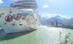 Cruise Ship in Port at Skagway, Alaska