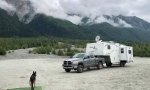 Chilkat River Boondocking near Haines, Alaska with Satellite Internet