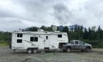 Chilkat River Boondocking near Haines, Alaska with Satellite Internet