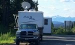 RVDataSat Satellite Internet, Cassiar Stewart Highway Rest Stop Boondocking