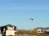 Paraglider over Quartzsite Boondockers